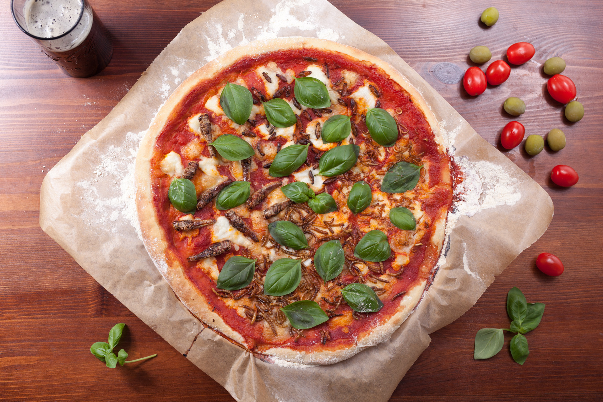 Pizza Ento – Leckere Klassik-Pizza mit 4 Sorten Insekten