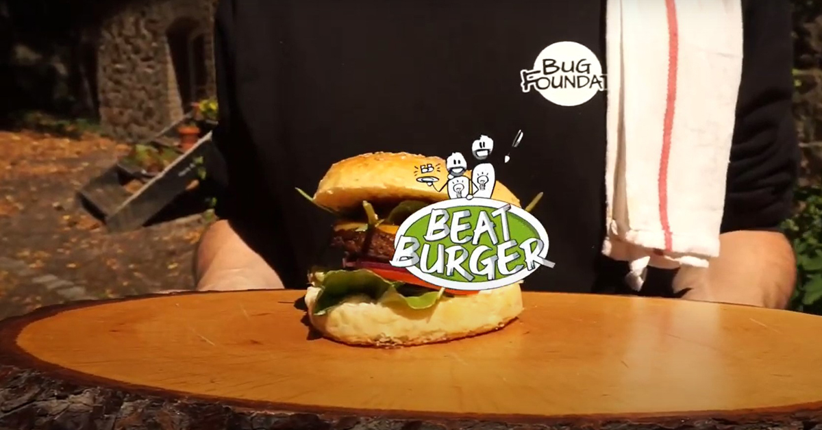Insektenburger "Bug Burger" der Bugfoundation